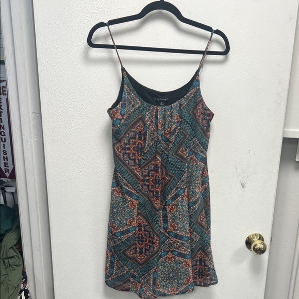 City Triangles Multicolor Geometric Dress